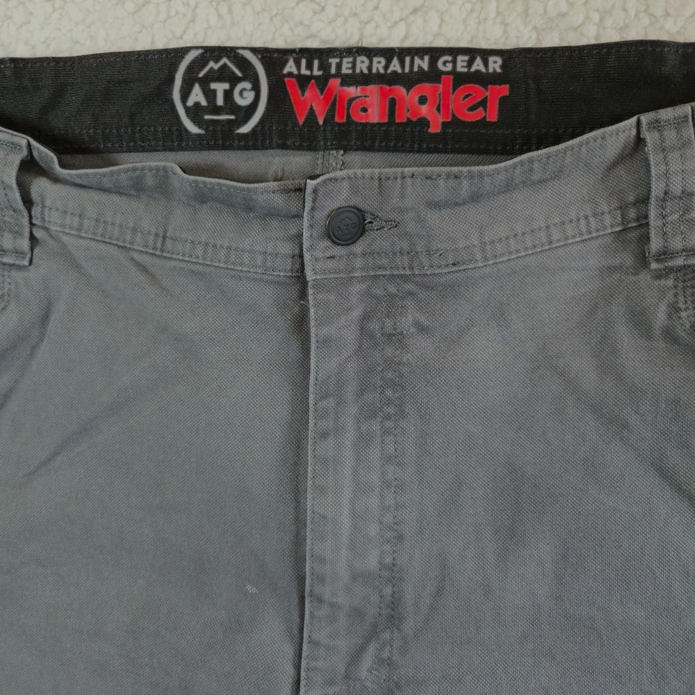 Wrangler ATG Jackson Utility Pants Mens 42x30 Gray Straight Leg Hiking Workwear - Picture 10 of 14